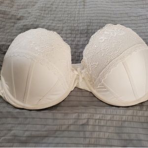 36D white lace bra